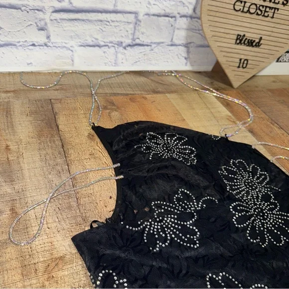 FOR LOVE & LEMONS crystal embellished PAMELA dress small - Picture 12 of 16